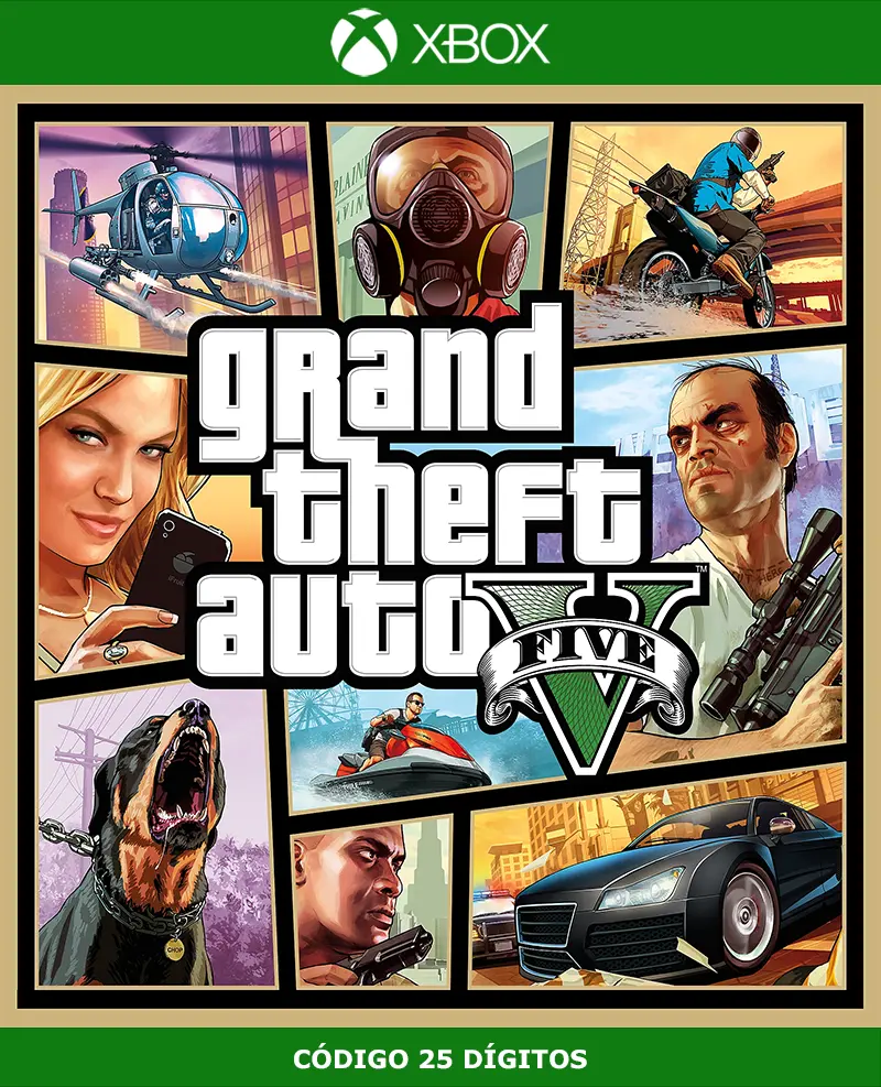 Grand Theft Auto V - GTA 5 | Xbox Series X|S | Código 25 Dígitos