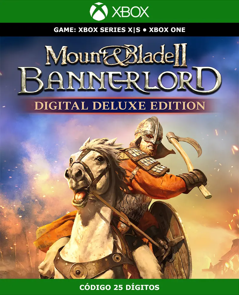 Mount & Blade II: Bannerlord Deluxe Edition | Xbox | Código 25 Dígitos