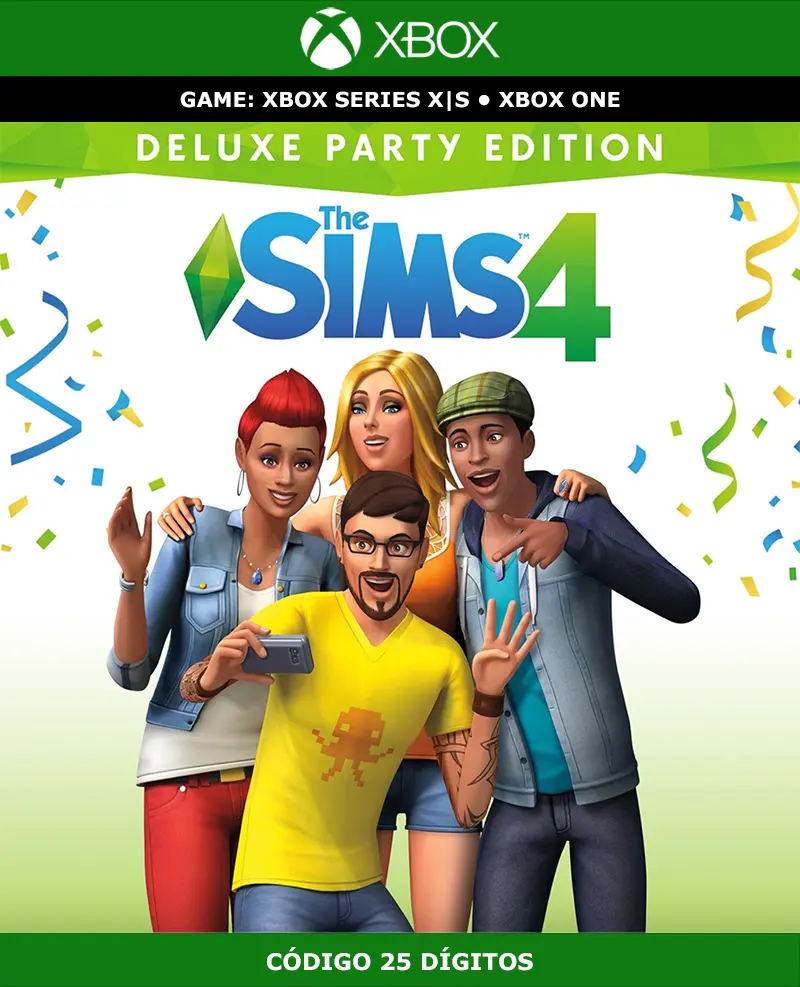 The Sims 4: Deluxe Party Edition | Xbox | Código 25 Dígitos